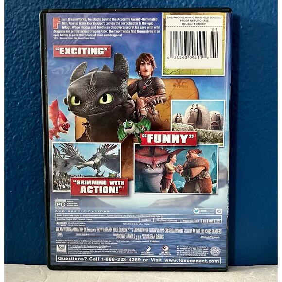 How to Train Your Dragon 2 Dvd Movie - Picture 2 of 6